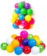 Set 40 Bile Colorate din Plastic, diametru 8cm