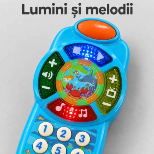 Telefon muzical educativ pentru copii cu lumini și sunete