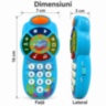 Telefon muzical educativ pentru copii cu lumini și sunete