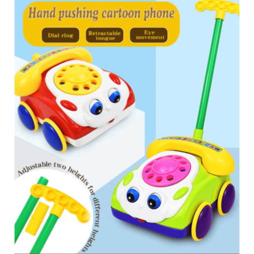 Telefon de jucărie interactiv cu mâner pentru copii 