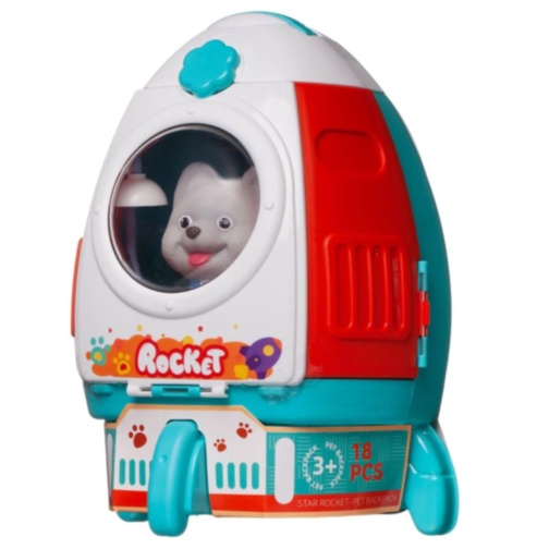 Set îngrijire animale copii cu rucsac și cățeluș