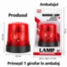 Girofar roșu de jucărie cu lumină și sunete