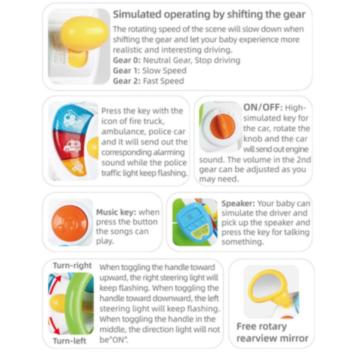 Volan Interactiv pentru Copii – Simulare Realistă de Conducere