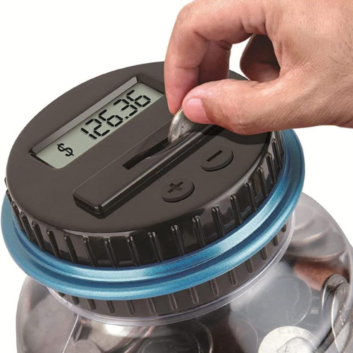 Pușculiță Digitală cu Numărătoare de Monede – Economisire Simplă și Distractivă