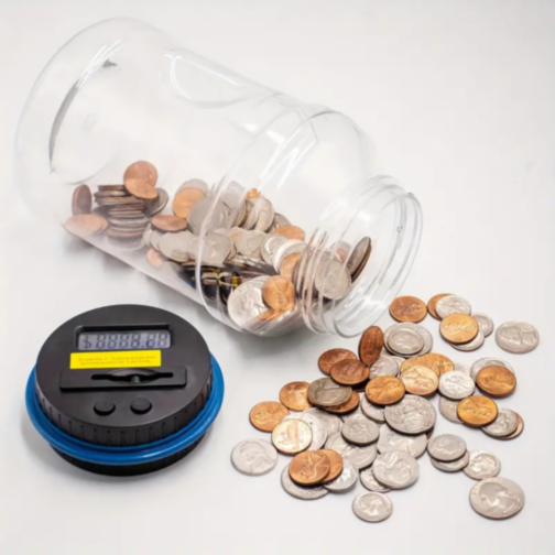 Pușculiță Digitală cu Numărătoare de Monede – Economisire Simplă și Distractivă