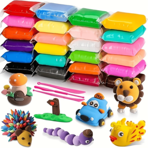 Set 24 Culori Plastilină Inteligentă pentru Modelaj
