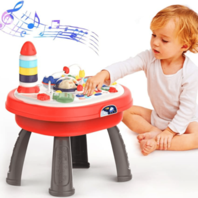 Masă Interactivă Educațională 3 în 1 cu Sunete, Lumini și Activități Tactile  | image