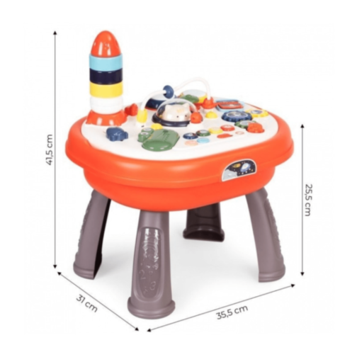 Masă Interactivă Educațională 3 în 1 cu Sunete, Lumini și Activități Tactile 