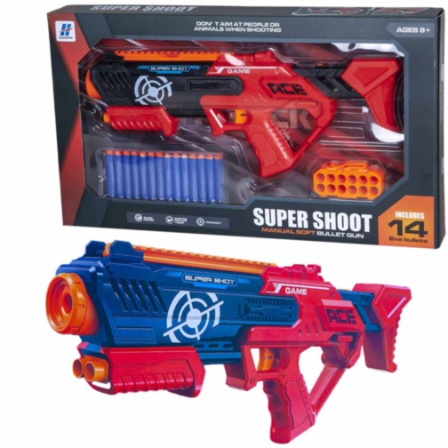 Pușca Blaster cu 14 Proiectile, 56cm