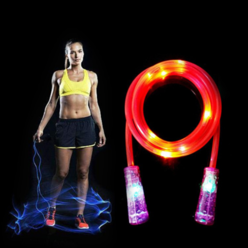 Coardă de Sărit cu LED – Distracție Activă și Strălucitoare (culoare aleatorie)