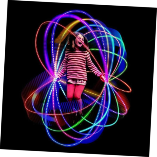 Coardă de Sărit cu LED – Distracție Activă și Strălucitoare (culoare aleatorie)