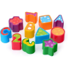 Set Educativ 2 în 1: Sortator de Forme și Piramidă cu Inele