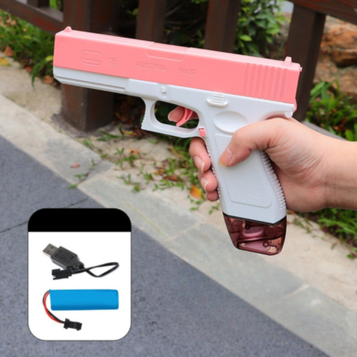 Pistol Electric cu Apă Reîncărcabil (roșu)