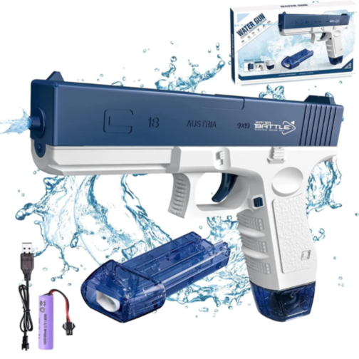 Pistol Electric cu Apă Reîncărcabil (roșu)