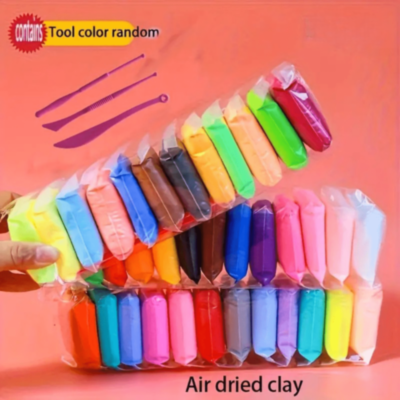 Set Plastilină Ușoară Air Dry Clay 12 Culori | image