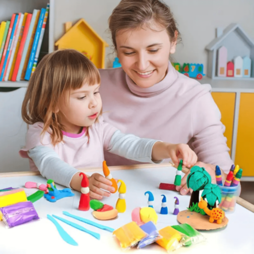 Set Plastilină Ușoară Air Dry Clay 12 Culori