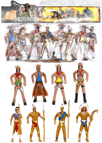 4 Indieni și 4 Cowboy Set | image