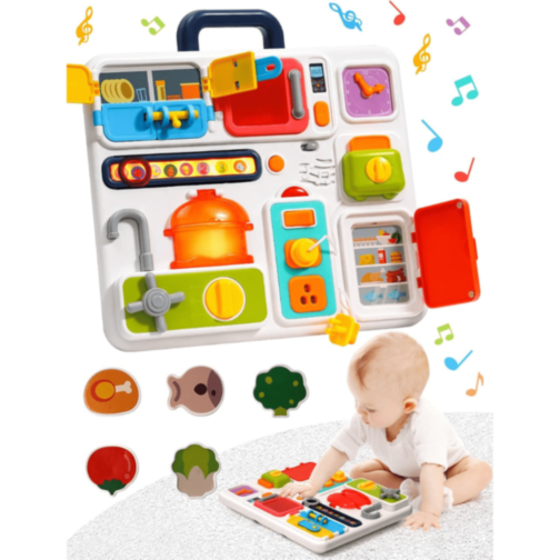 Tablă Interactivă Multifuncțională cu Sunete și Lumini – Stil Bucătărie