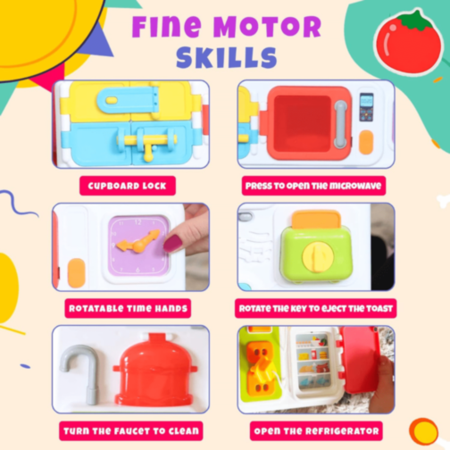 Tablă Interactivă Multifuncțională cu Sunete și Lumini – Stil Bucătărie