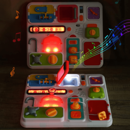 Tablă Interactivă Multifuncțională cu Sunete și Lumini – Stil Bucătărie