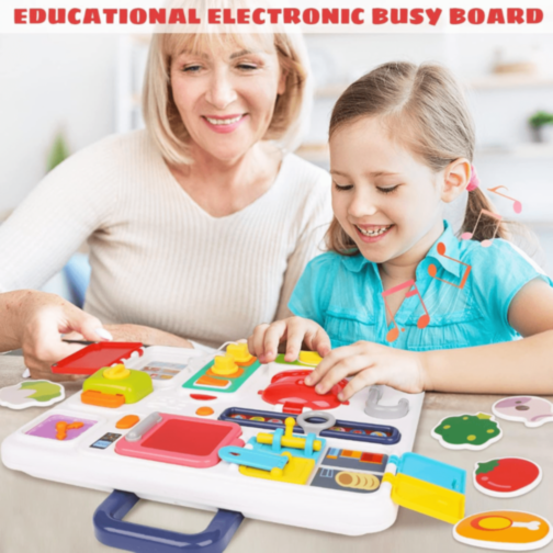 Tablă Interactivă Multifuncțională cu Sunete și Lumini – Stil Bucătărie