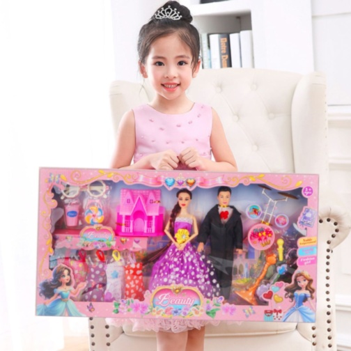 Set păpuși mire și mireasă cu accesorii