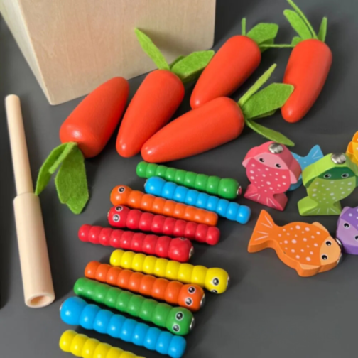 Set educativ din lemn - Activități interactive pentru copii