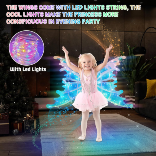 Aripi Magice Prințesă cu Efecte Luminiscente