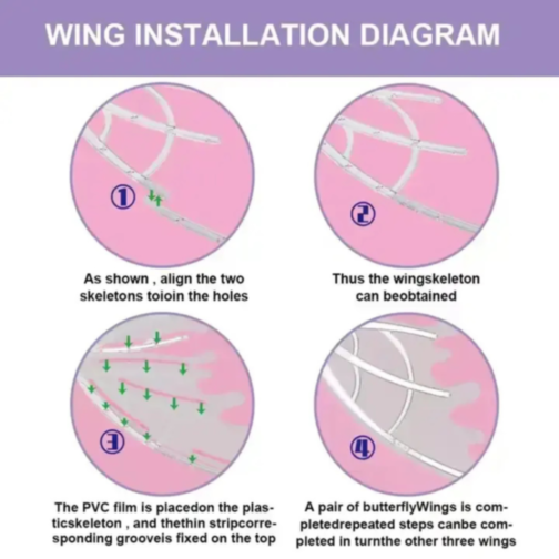 Aripi Magice Prințesă cu Efecte Luminiscente