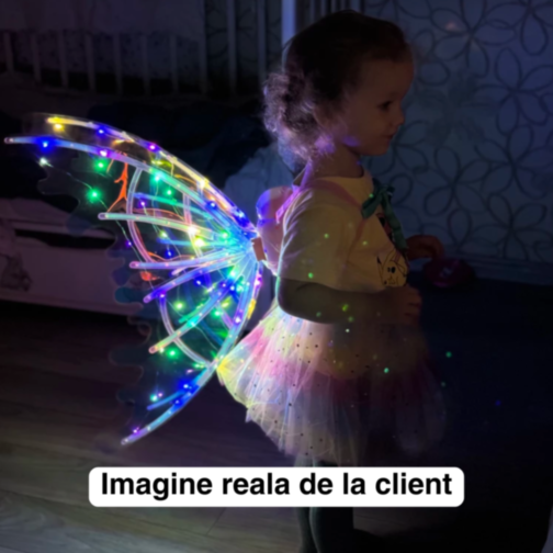 Aripi Magice Prințesă cu Efecte Luminiscente