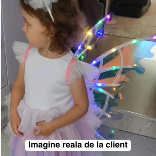 Aripi Magice Prințesă cu Efecte Luminiscente