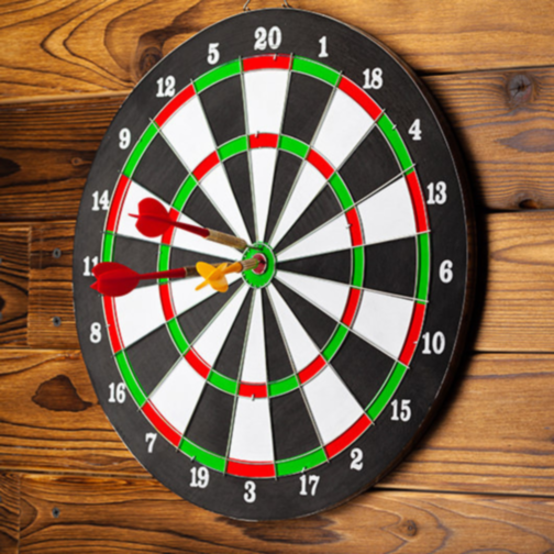 Tablă de Darts cu Față Dublă și 6 Săgeți – Distracție și Precizie