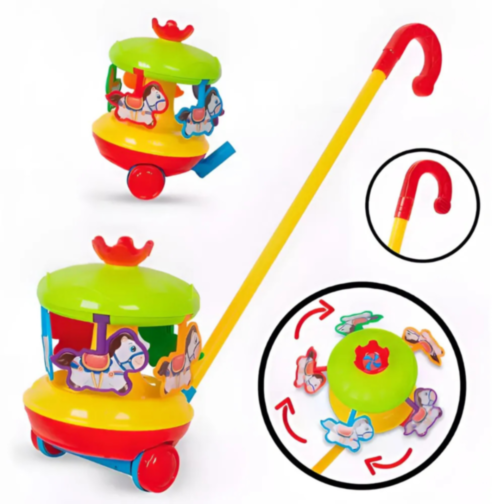 Carusel Magic cu Mâner pentru Copii