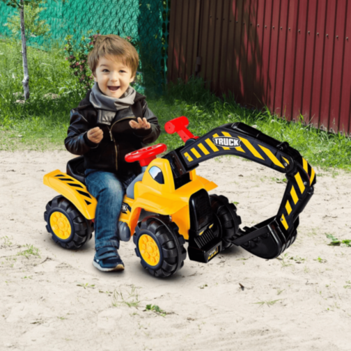 Excavator Ride-On cu Lopată Mobilă 