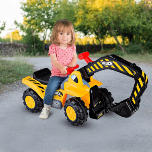 Excavator Ride-On cu Lopată Mobilă 