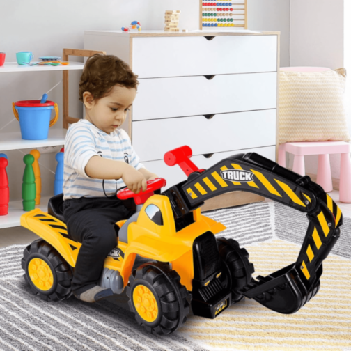 Excavator Ride-On cu Lopată Mobilă 
