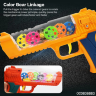 Pistol cu Efecte de Lumină și Vibrație – Jucărie Interactivă cu Roți Colorate