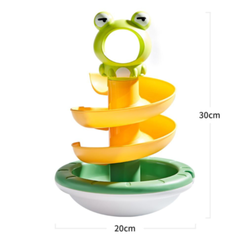 Jucărie Pista cu Spirala Broasca și Bile Colorate