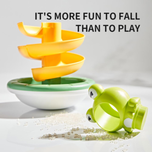 Jucărie Pista cu Spirala Broasca și Bile Colorate