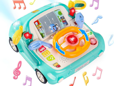 Volan Interactiv pentru Copii cu Lumină, Sunete și Funcții Educaționale (culoare aleatorie) | image