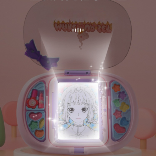 Set Machiaj Creativ cu Desene Anime pentru Copii