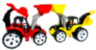 Tractor cu Lopată și Excavator, 37cm 