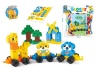 Constructor Trenul cu Animale, 71 piese medii