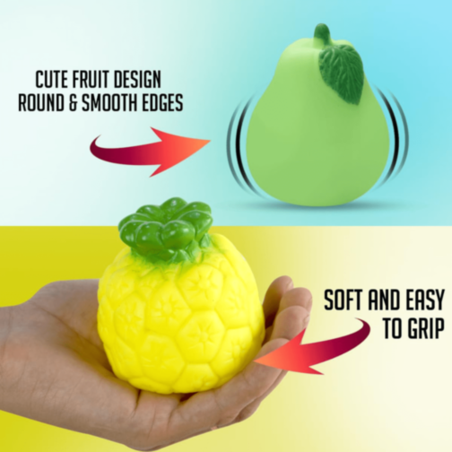 Set Fructe și Legume Moi din Silicon – 6 Buc