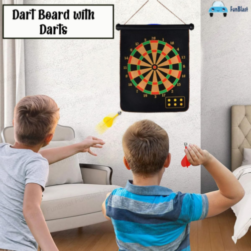 Set de darts magnetic cu țintă dublă