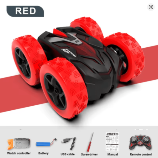 Mașinuță Stunt 360° cu Telecomandă și Ceas (culoare aleatorie)