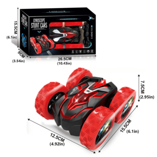 Mașinuță Stunt 360° cu Telecomandă și Ceas (culoare aleatorie)