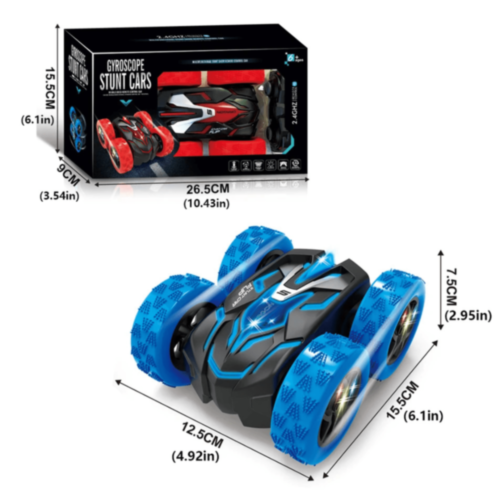 Mașinuță Stunt 360° cu Telecomandă și Ceas (culoare aleatorie)