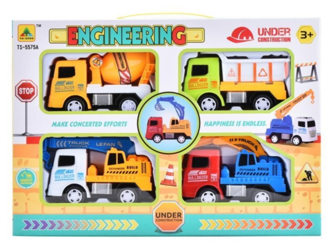 Set 4 Mașini de Construcție