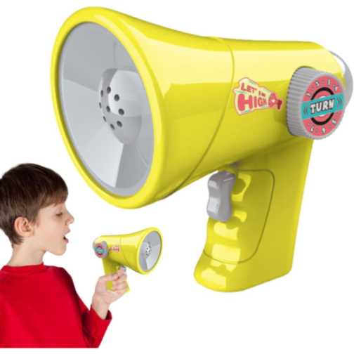 Megafon Interactiv pentru Copii cu Schimbător de Voce – 6 Efecte